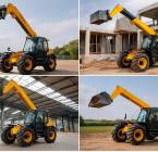 مرلوهات جي سي بي تليهاندر للايجار رافعات تلسكوبيه , الشاحنات , رافعة